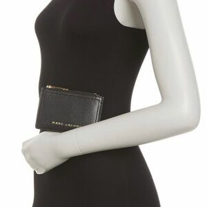Marc Jacobs Black Leather Card Holder, NWT
